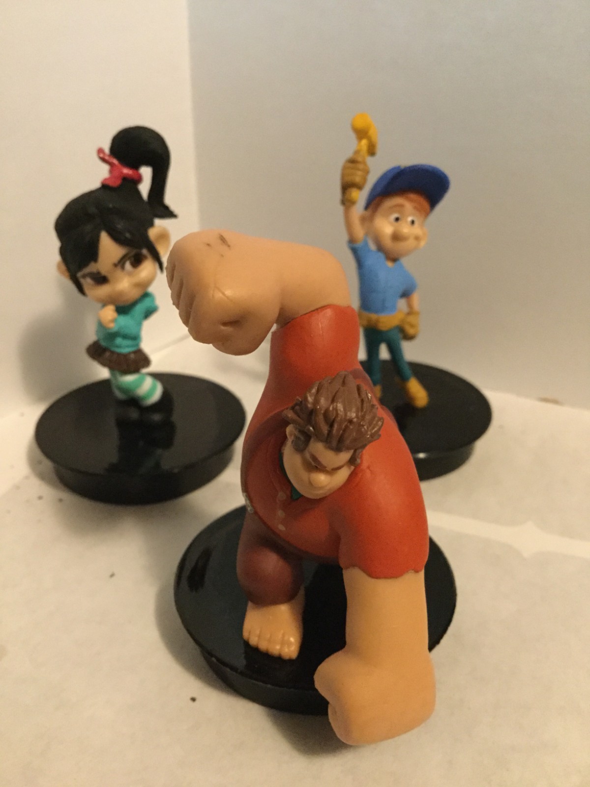 Movie Cake Cup Toppers Wreck it Ralph 2012 Lot of 3  RARE Hard to Find Venollope