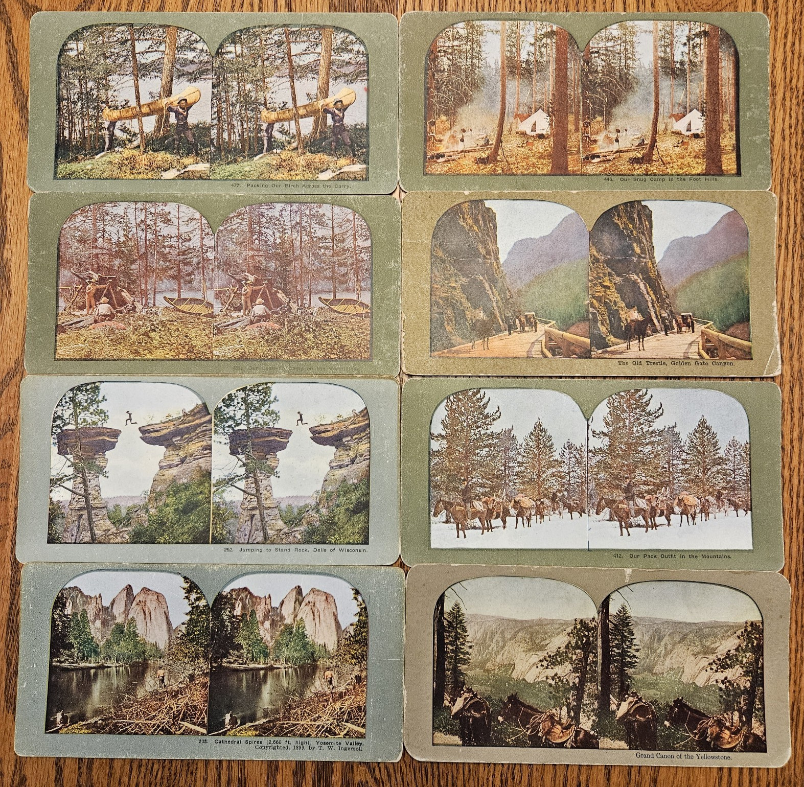Printed Stereoview Stereoscope Photos Lot of Vintage 48 Cards Various Themes