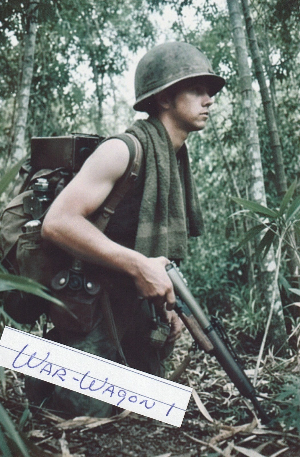 Vietnam War Photos -- Soldier In Jungle Vietnam War Photos -- Soldier In Jungle
