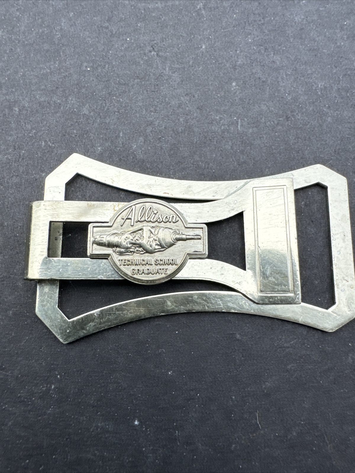 Vintage Allison Tech School Graduate Money Clip 