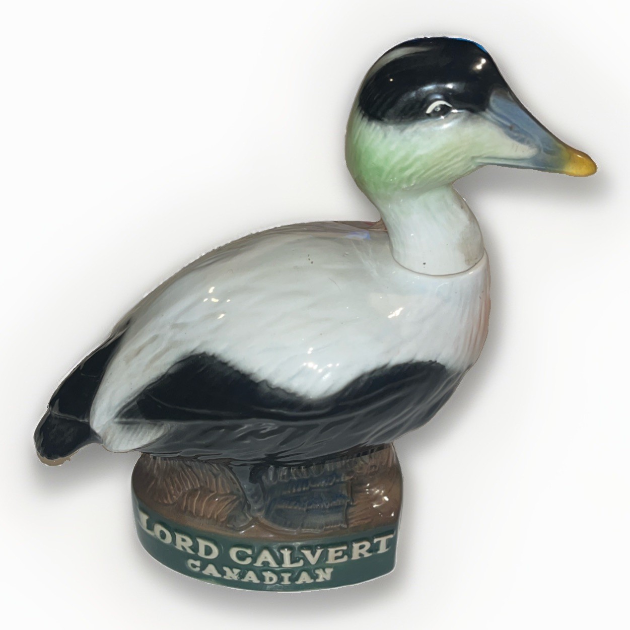 Vintage Lord Calvert Canadian Whiskey Eiden Duck Decanter 1980 #4