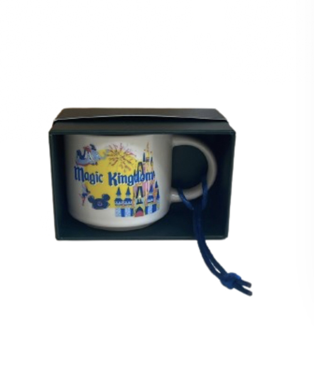 Disney Discovery Series Magic Kingdom Starbucks Espresso Cup Ornament New w Box