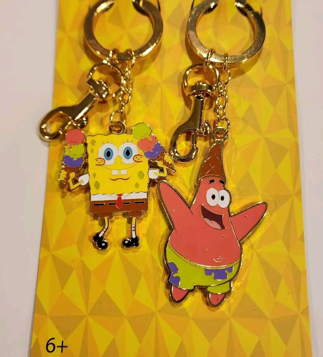 Loungefly Nickelodeon Spongebob Patrick Ice Cream Keychain Besties Set NEW