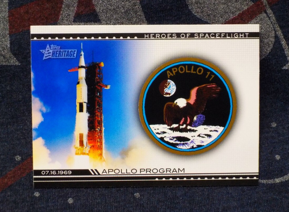 American Heroes of Spaceflight HSF-22  Topps Heritage APOLLO PROGRAM 11