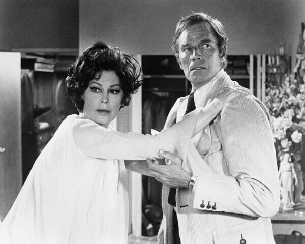 Earthquake 1974 Ava Gardner & Charlton Heston 8x10 inch photo