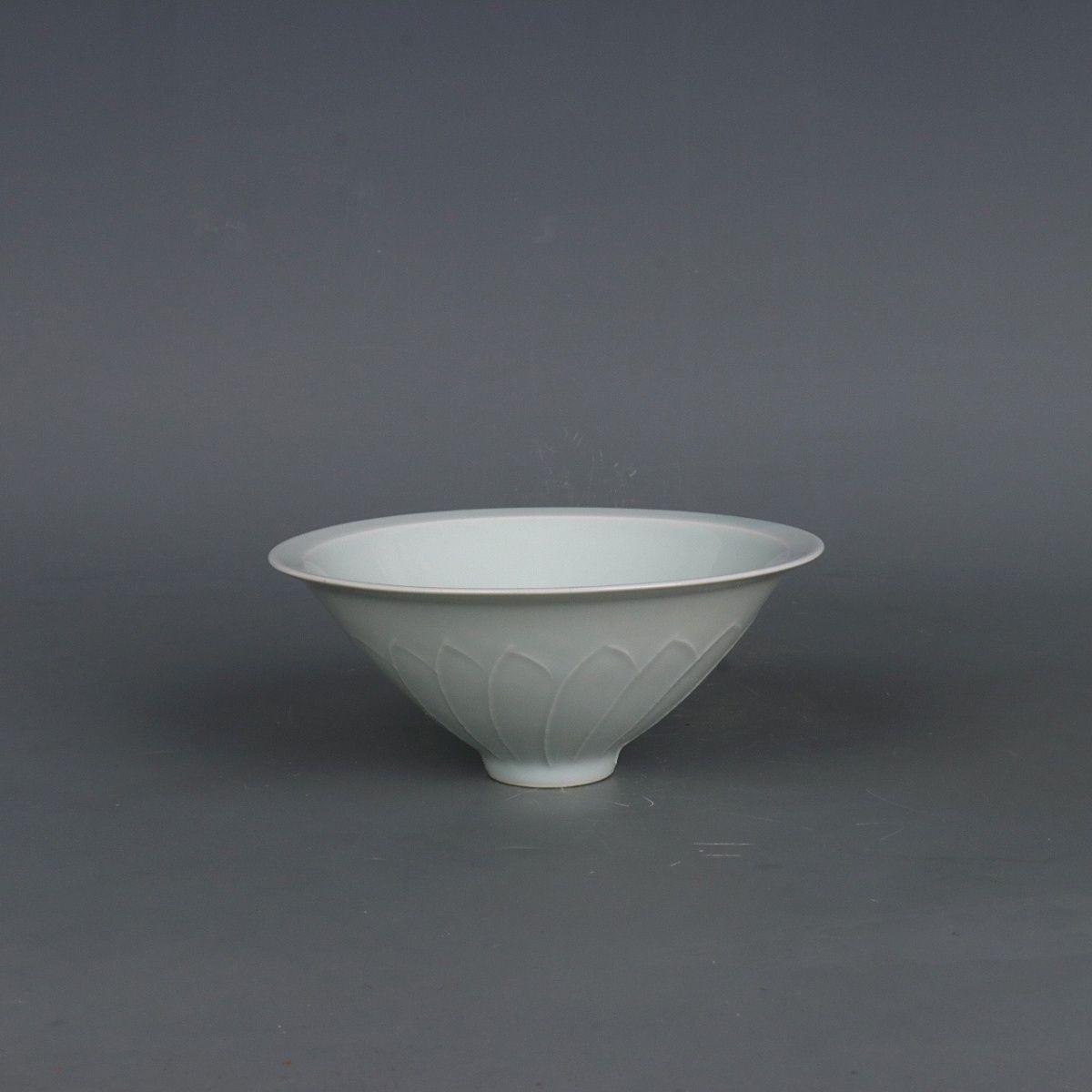 Tian Kiln Qingbai Glaze Carved Bowl Antique Style Porcelain From Jingdezhen Tian Kiln Qingbai Glaze Carved Bowl Antique Style Porcelain From Jingdezhen