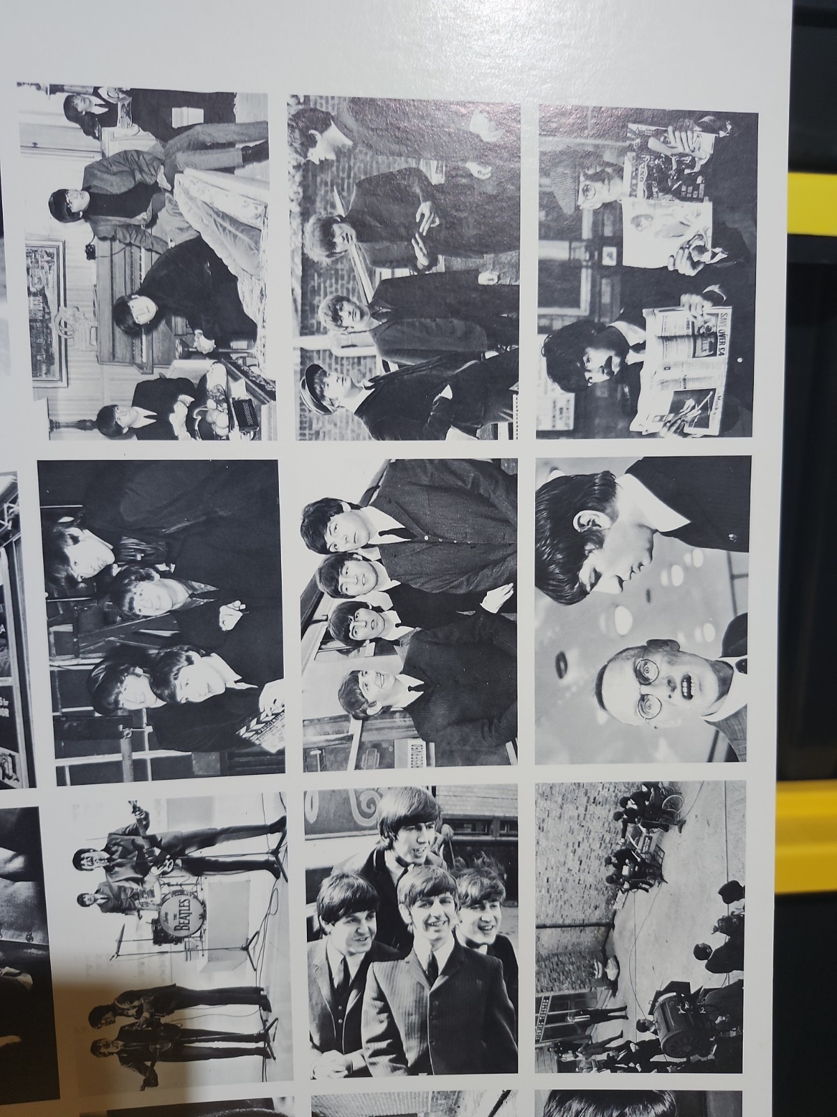 VINTAGE RARE UNCUT SHEET of THE BEATLES Hard Days Night 1964 GUM CARDS
