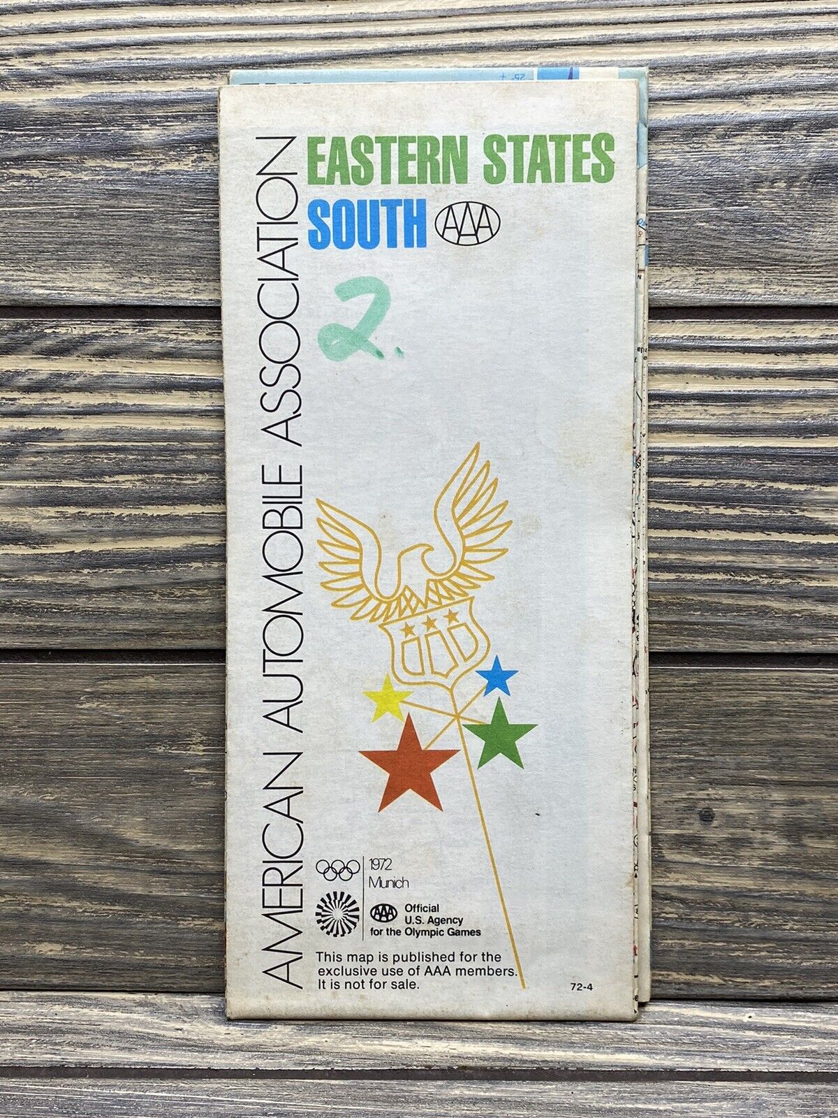 Vintage AAA 1972 South￼ Eastern States ￼ Map 1972