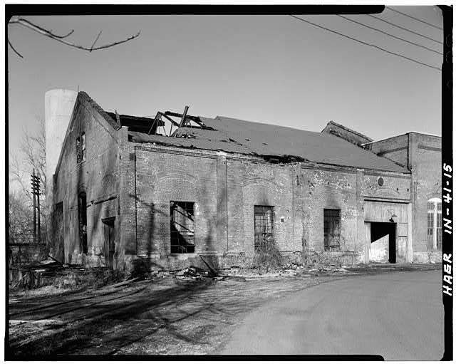Lafayette Indiana 1890s Street Railway Powerhouse Building South Street