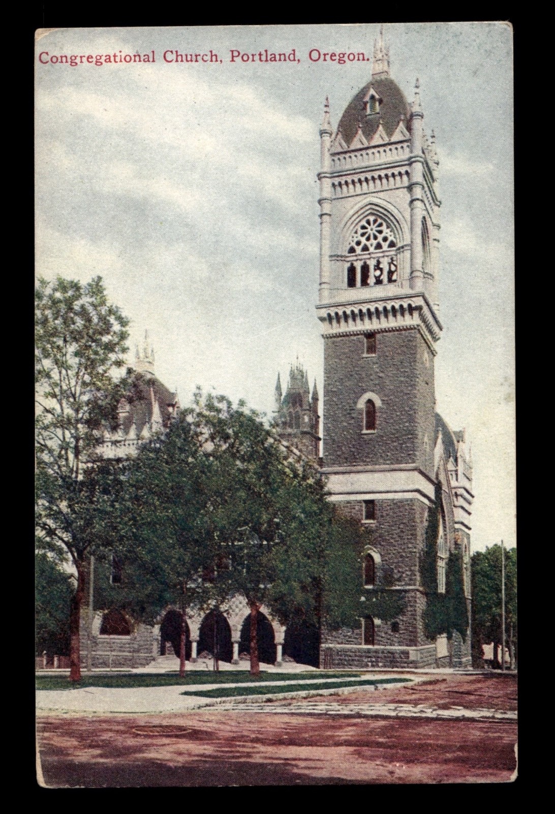 Congregational Church Portland Oregon Divided Back Postcard Posted 1910