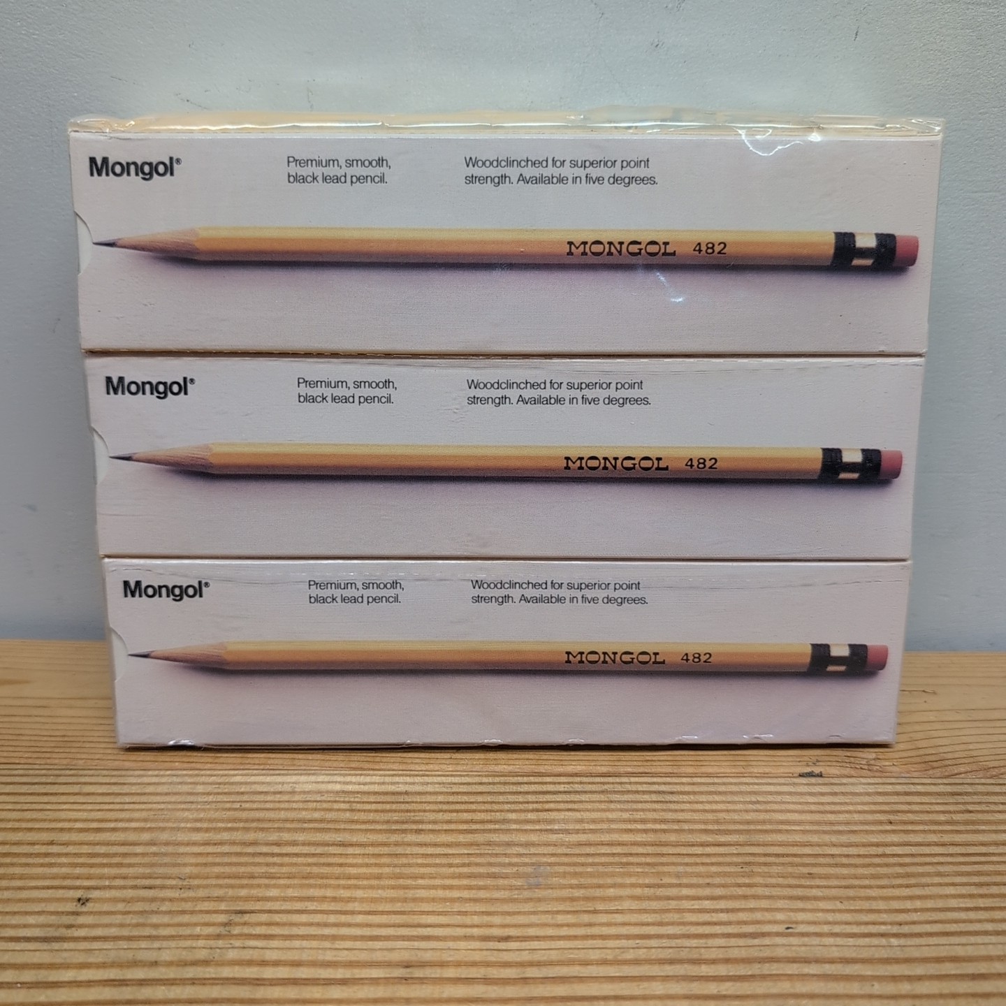 72 MONGOL Pencils  pencil 12 box x 6 lot sealed NOS Faber-Castell 482-3 10082