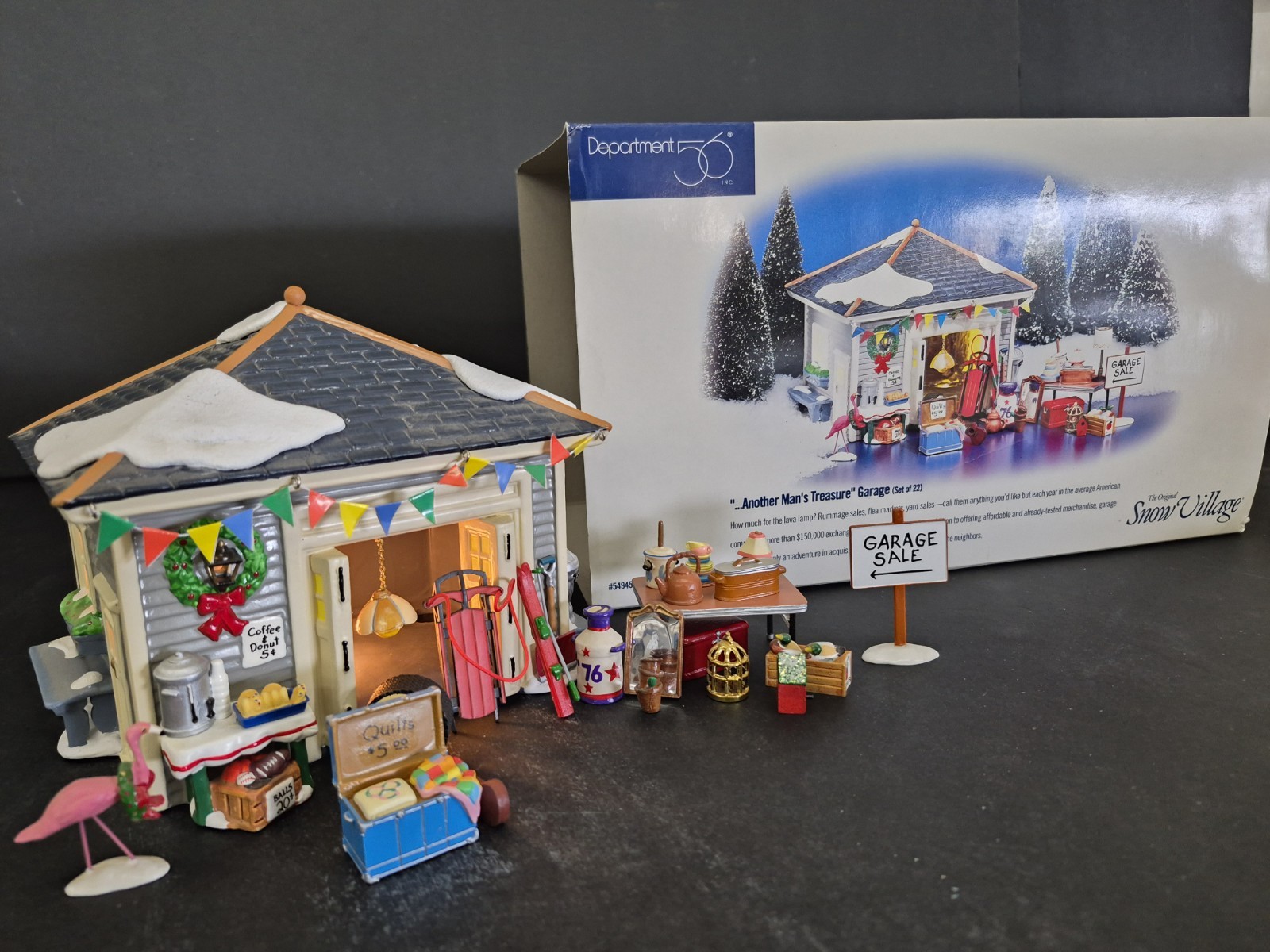 Dept 56 Another Man's Treasure #54945 Garage Yard Sale Retired NRFB