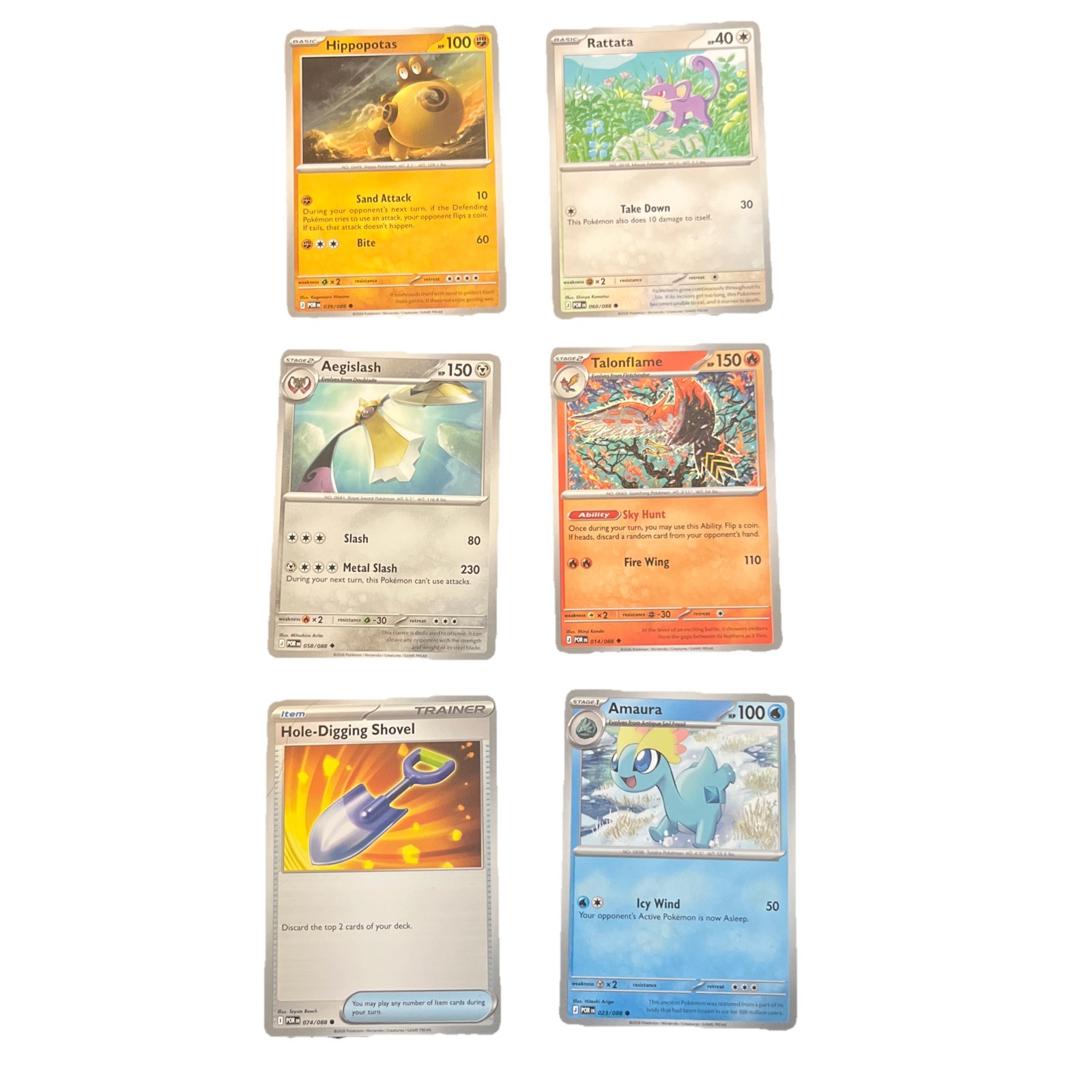 Pokémon TCG 6 Cards