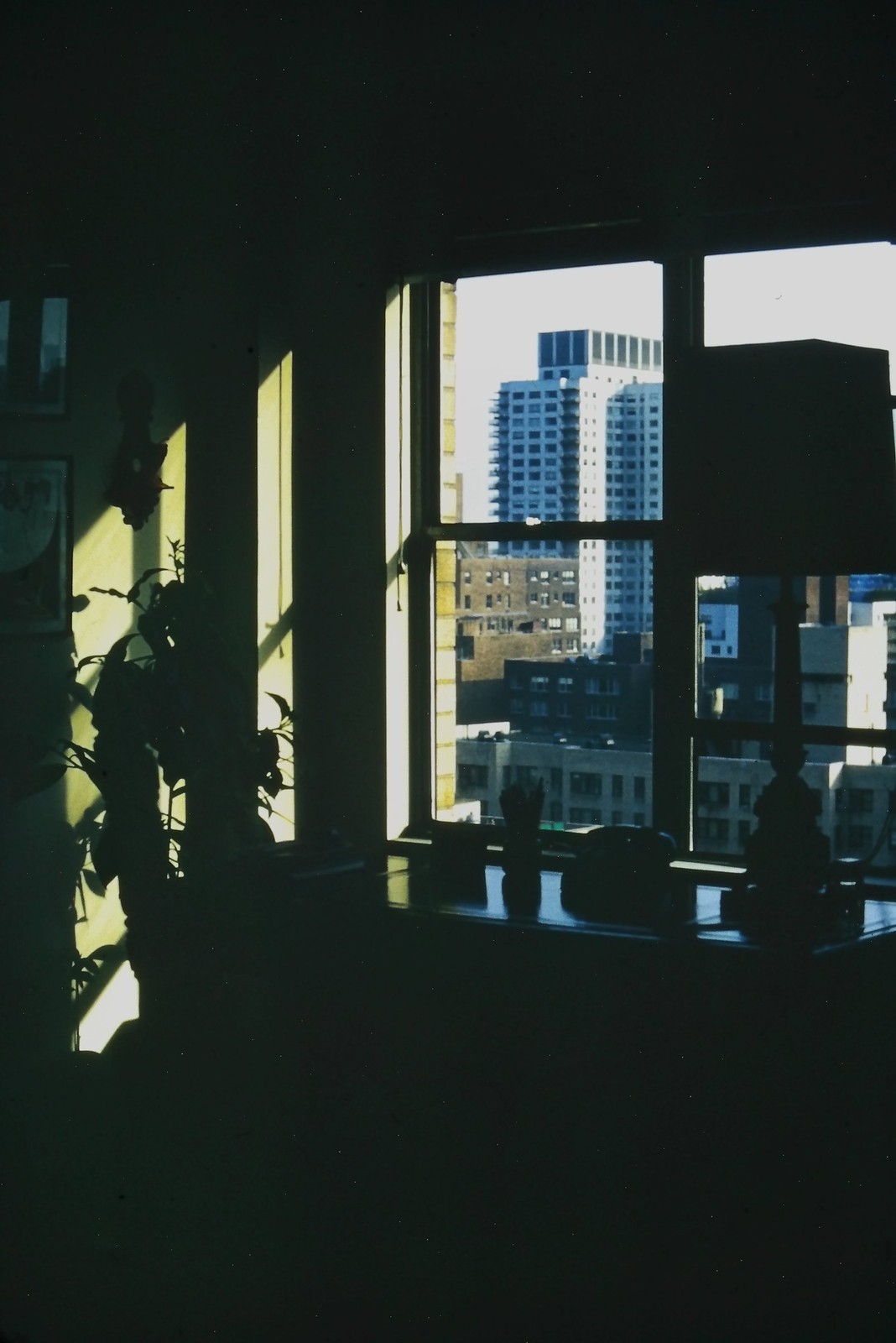 c1970\'s Kodachrome 35mm Slide, Apartment Building Cityscape Window View Urban