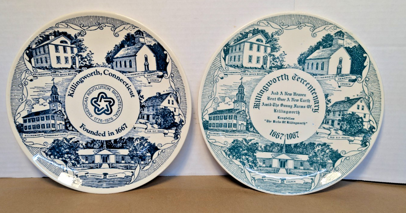 Vintage bicentennial plates