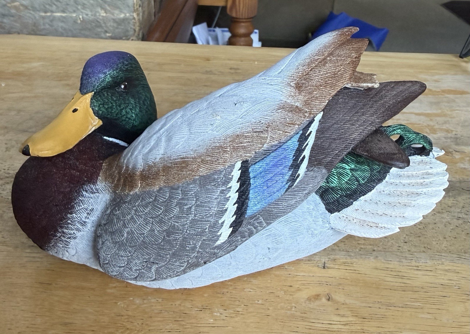 Mallard Duck, Nature’s Window. Artist- Roger Desjardins. Hand Signed 6 Inches