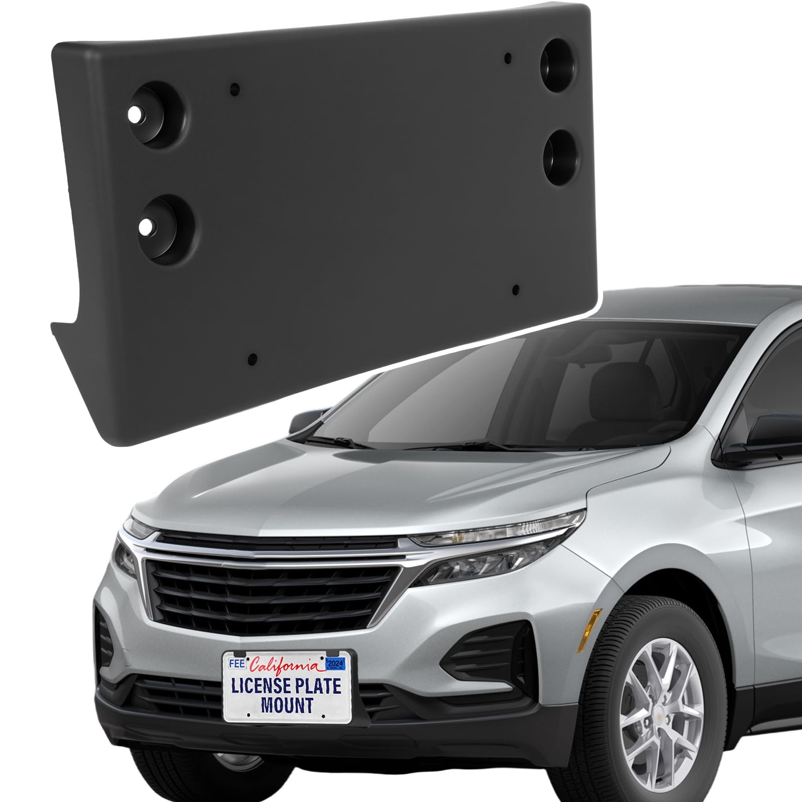 Eongee Abs Front License Plate Holder Compatible Chevy Equinox 2022 2023 2024