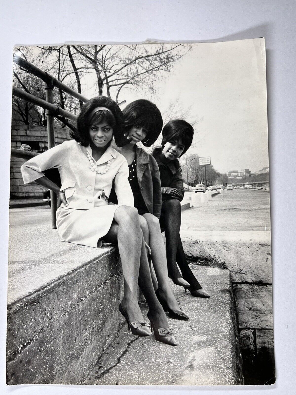 The Supremes Photo Mary Wilson Original Black And White Promotion Circa 1960's