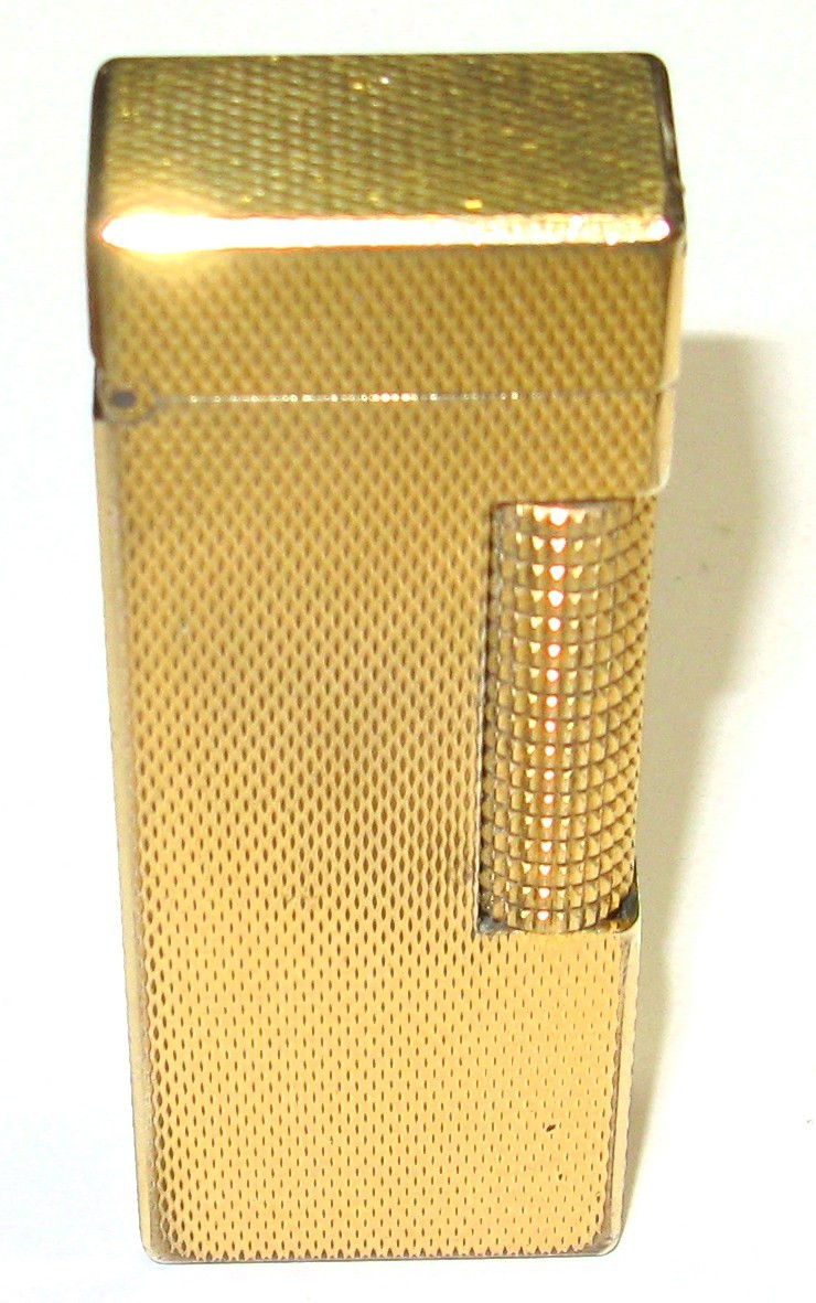 Vintage Dunhill Rollagas Gold Plated Lighter Swiss