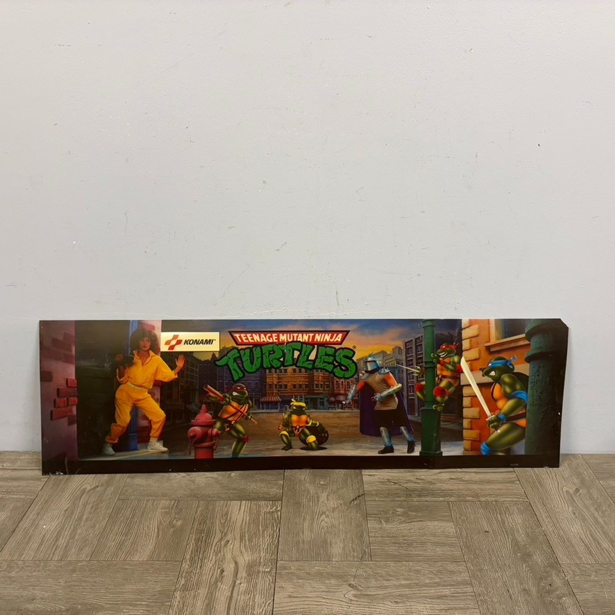 Teenage Mutant Ninja Turtles Arcade Marquee Sign OEM Original Part Replacement