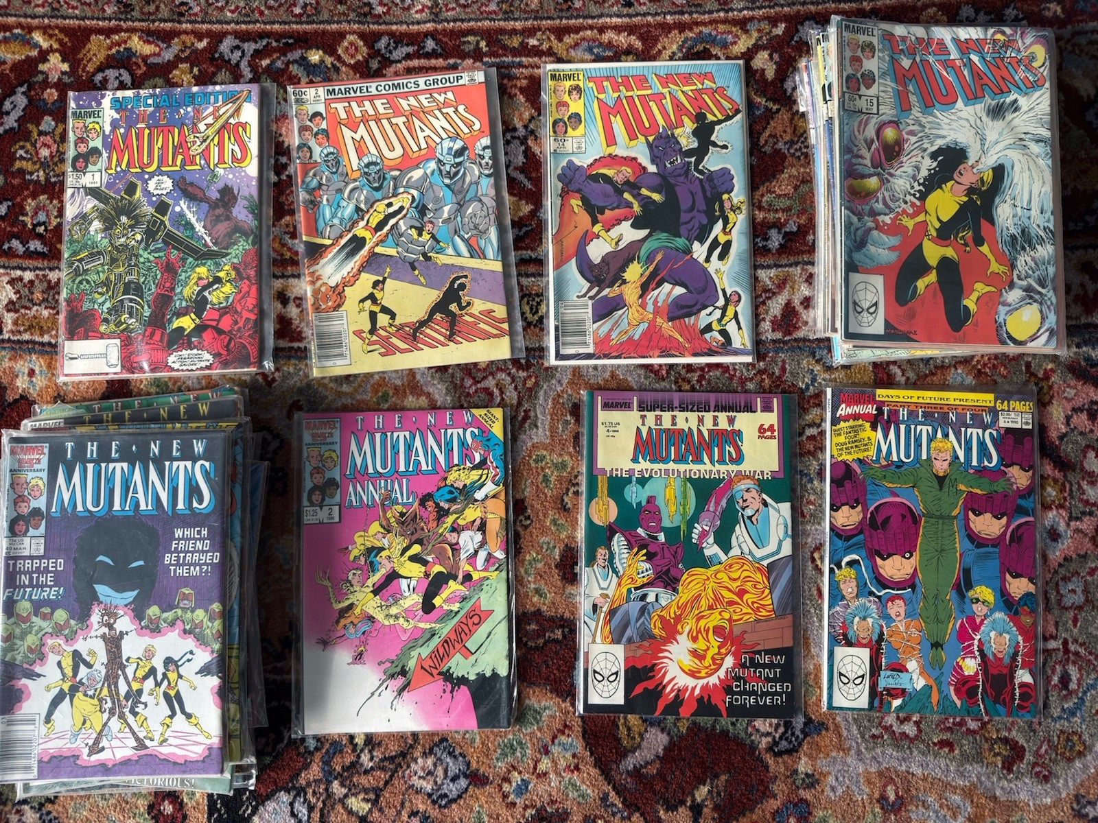 Marvel New Mutants 1-2, 14-52, 59-61, 65-76, 81-82, 88-91, 93-97, 99+Annual2,4,6