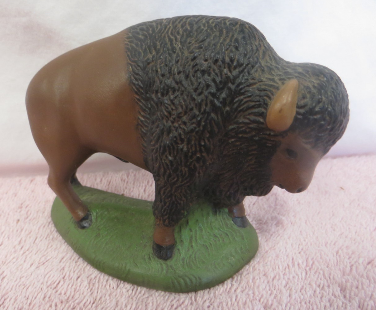 Vintage Plaster Buffalo Figurine - 1997 BHS Alumini Banquet Favor