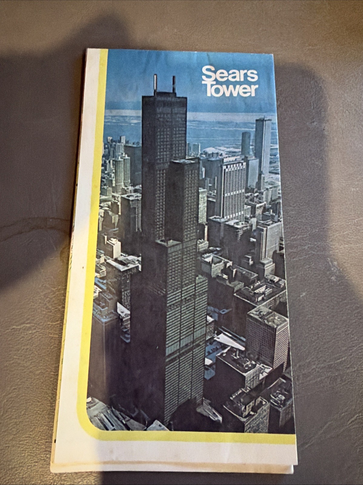 Vintage Chicago Sears Tower Brochure Map Facts Landmarks 