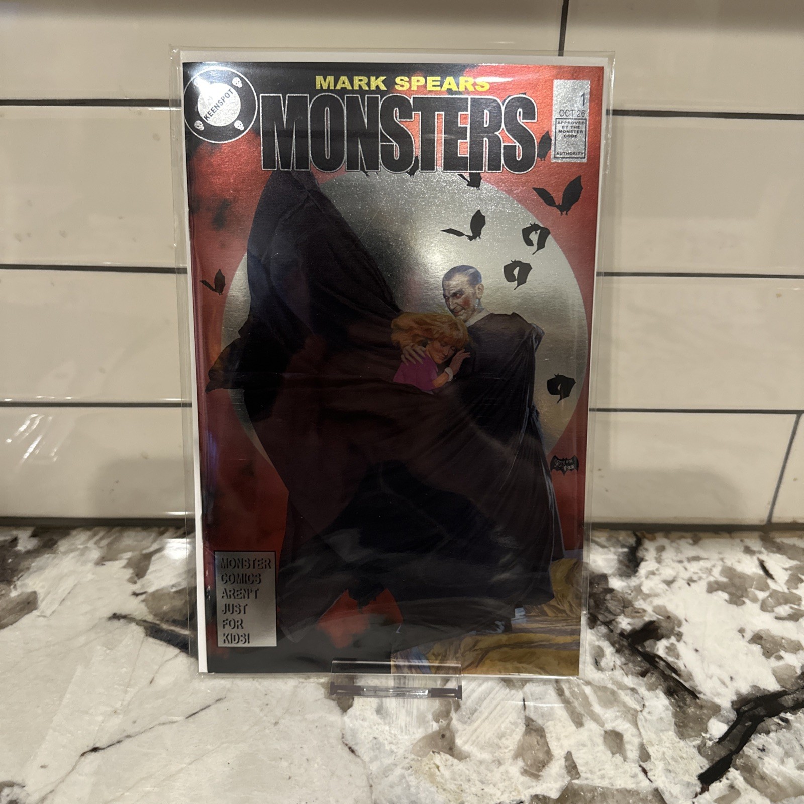 Mark Spears Monster #1 RED Foil Batman 423 homage NYCC exclusive Ltd 100