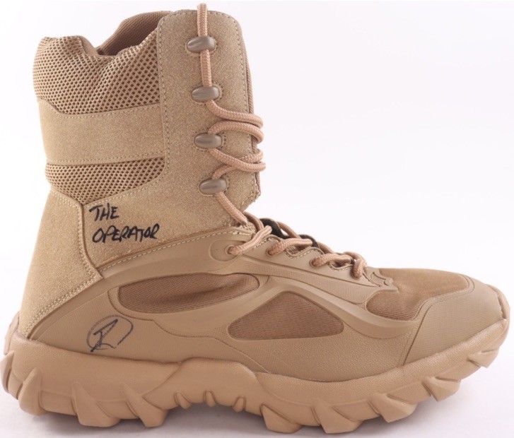 Robert O’Neill Navy SEAL Team Six Signed Tactical Boot Bin Laden PSA/DNA