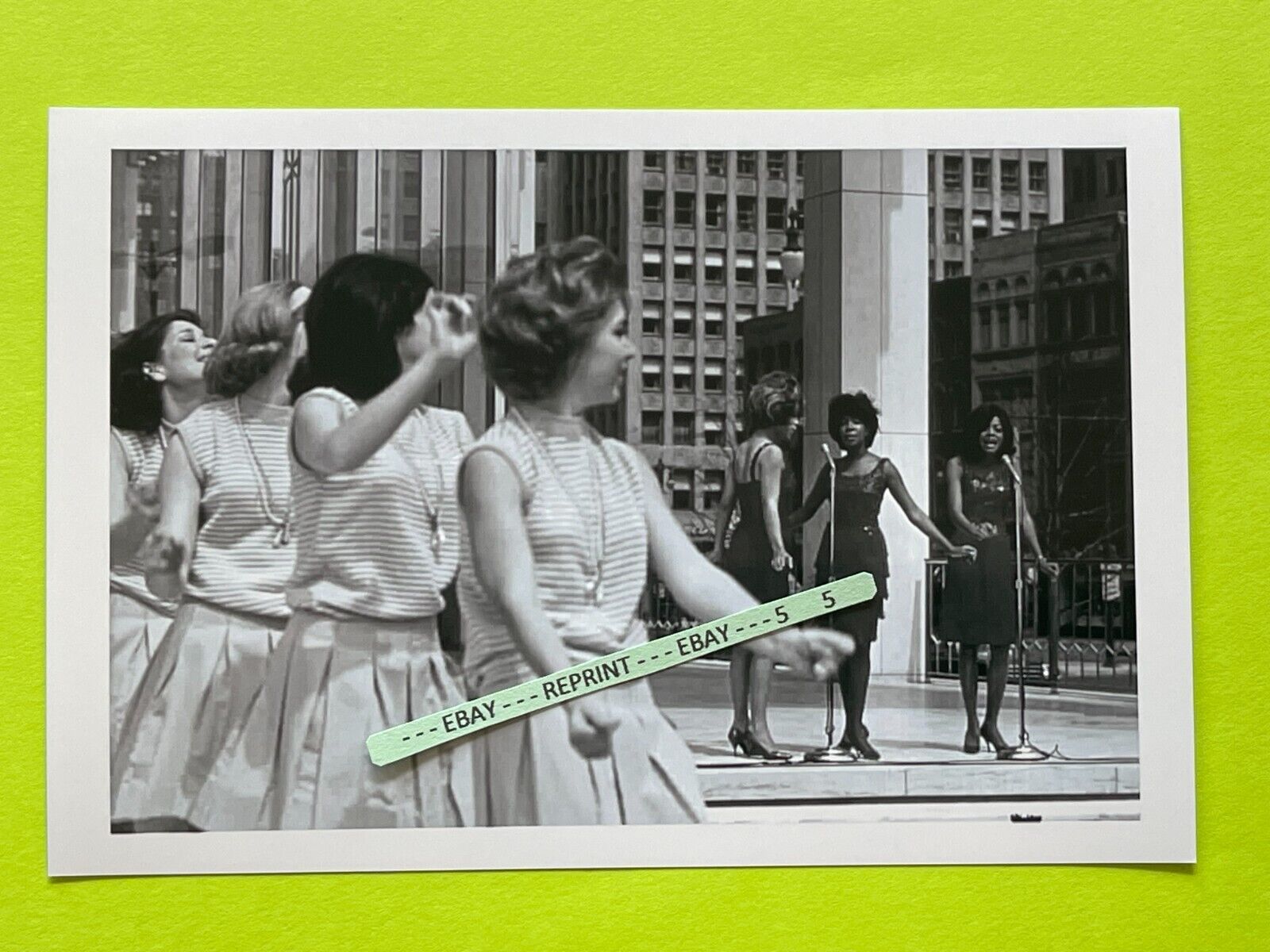 Found Photo of MOTOWN Singer Diana Ross and the Supremes performing in New York