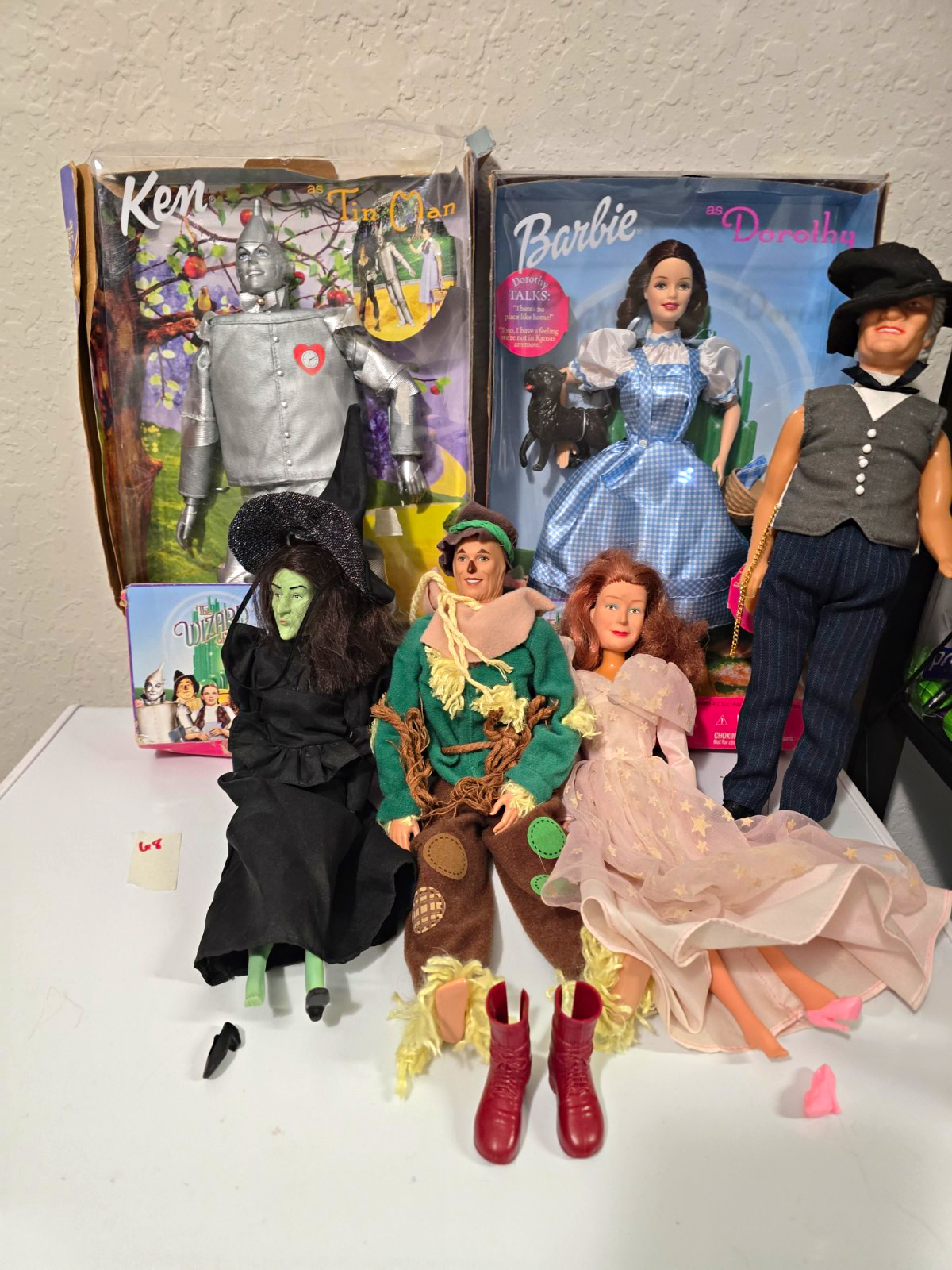 Barbie Ken Wizard of Oz Boxed Mixed Lot 5 Dorothy Tin Man Witch Scarecrow