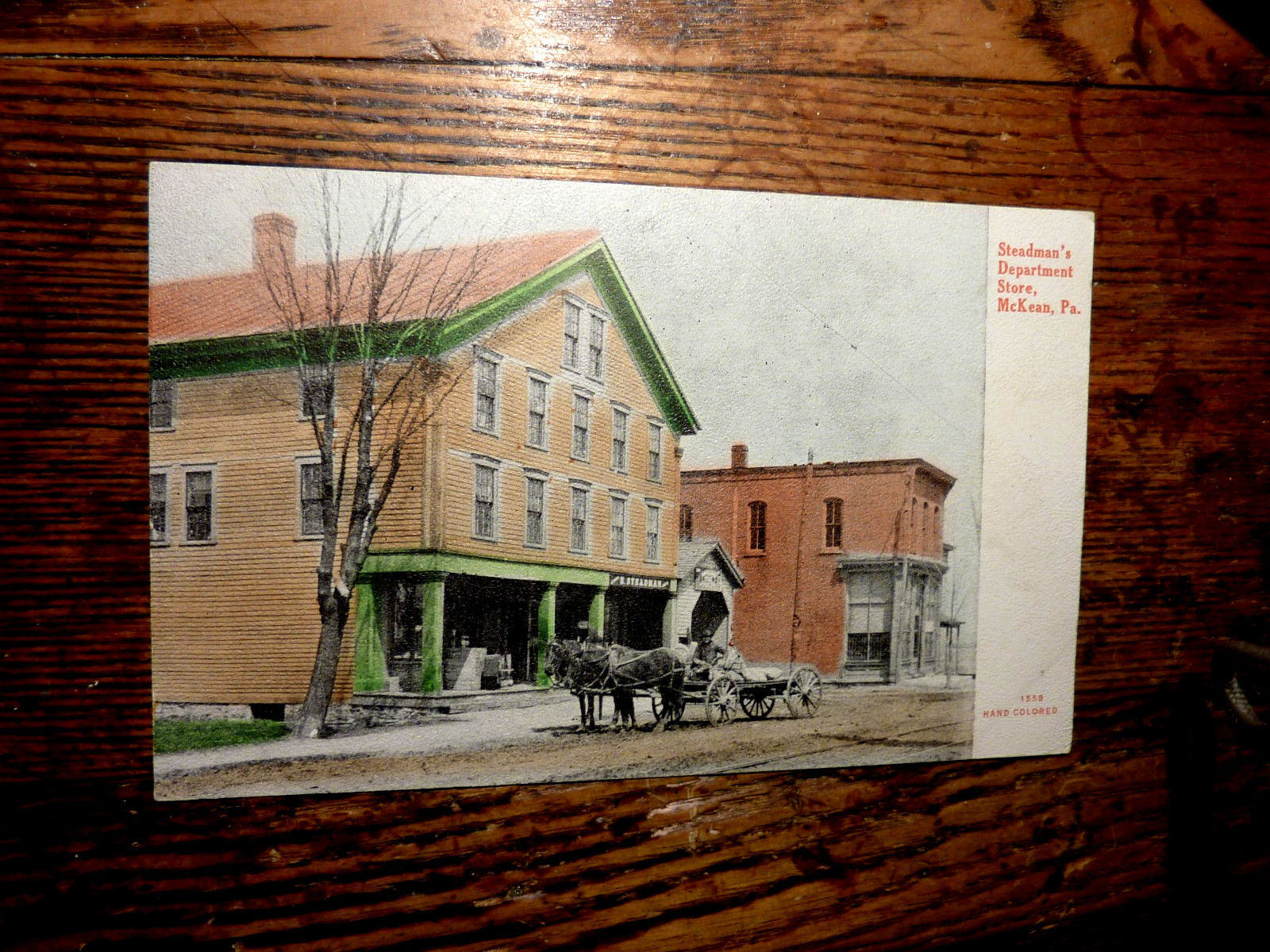 RARE- STEADMANS STORE-MCKEAN, PA- POSTCARD-1906 RARE- STEADMANS STORE-MCKEAN, PA- POSTCARD-1906