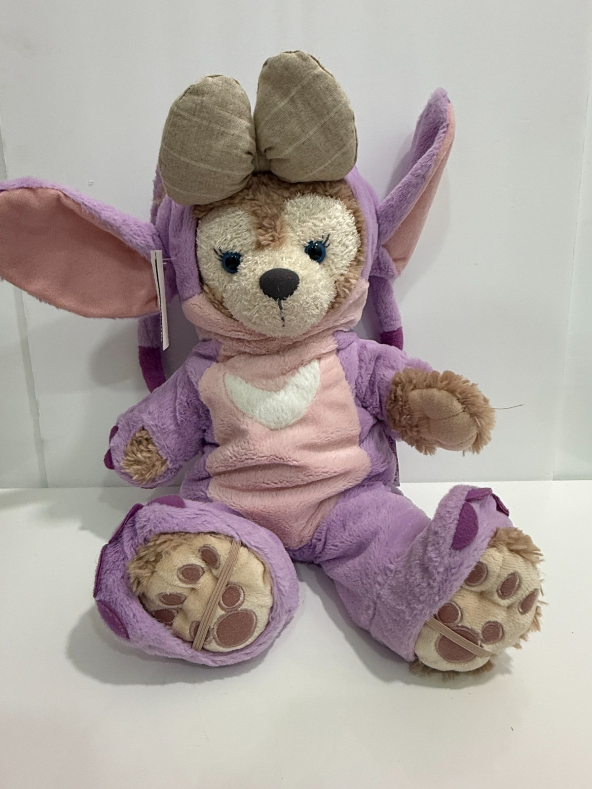 HTF Rare ShellieMay Disney Bear Plush in Lilo & Stitch Angel Costume 2pc Mickey