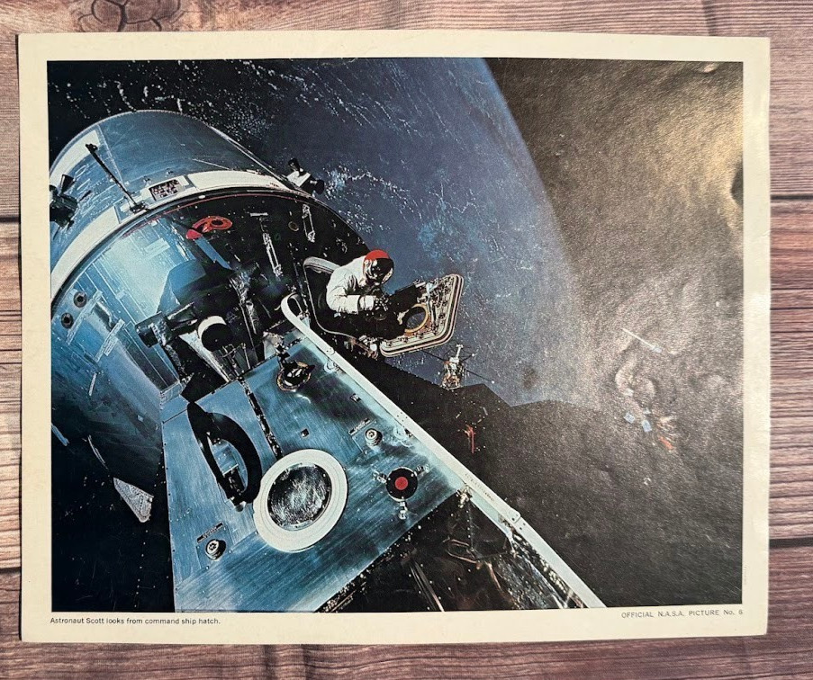 Official NASA Picture Photo Astronaut Scott During Space Mission Vintage 10X8