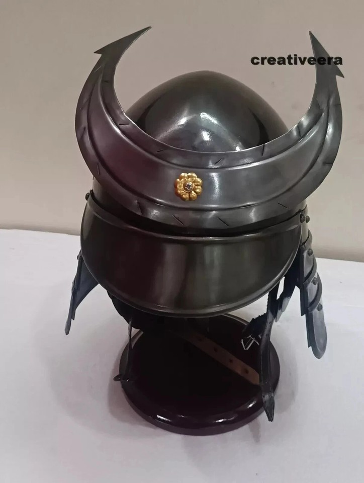Vintage Medieval Samurai Japanese Knight Armor Helmet Replica Wearable Warrior