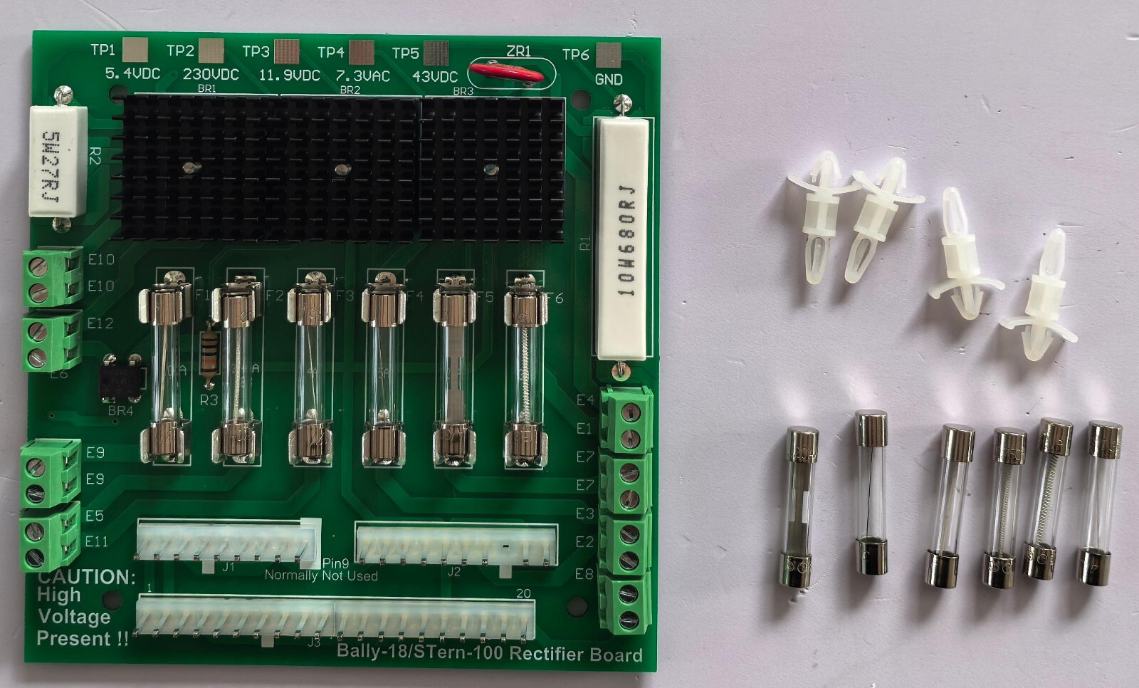 Power Supply Rectifier Board Replacing Bally AS-2518-18 - Solderless Power Supply Rectifier Board Replacing Bally AS-2518-18 - Solderless