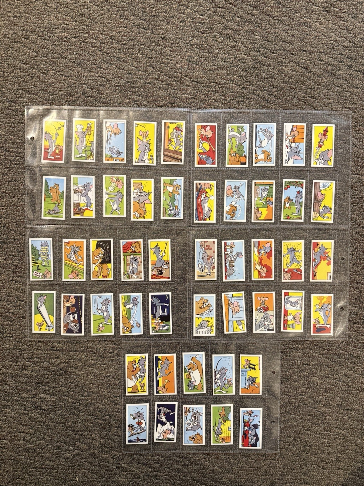 1971 Barratt & Co LTD Tom and Jerry complete Set(50 Cards) Rookie Set rare