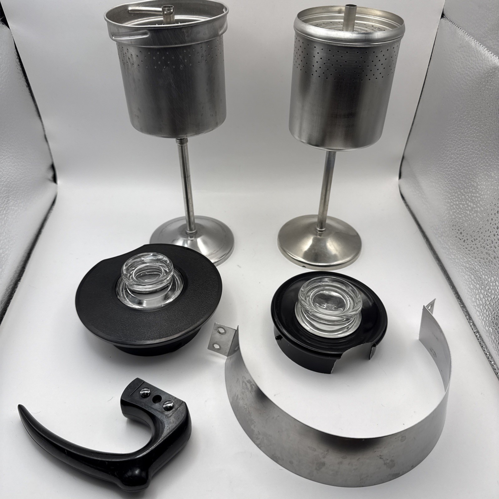 Lot of 2 Vintage Corning Ware Percolator Replacement Parts Inserts Lids NO POTS