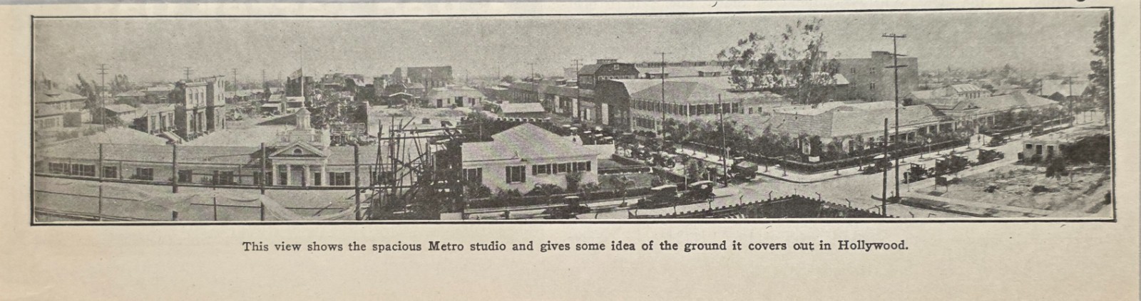 1924 Magazine Photo Silent Movie Metro Studio Huge Amount of Ground Hollywood,CA