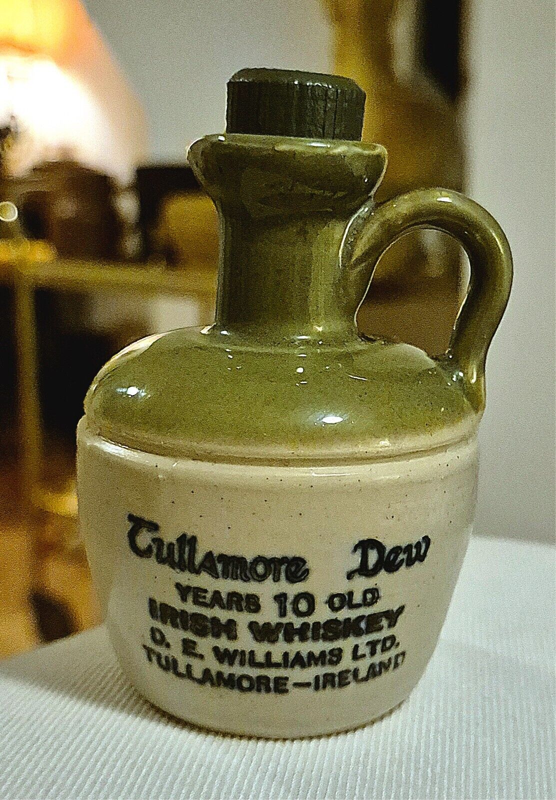 Very Rare Tullamore Dew small vintage bottle.
