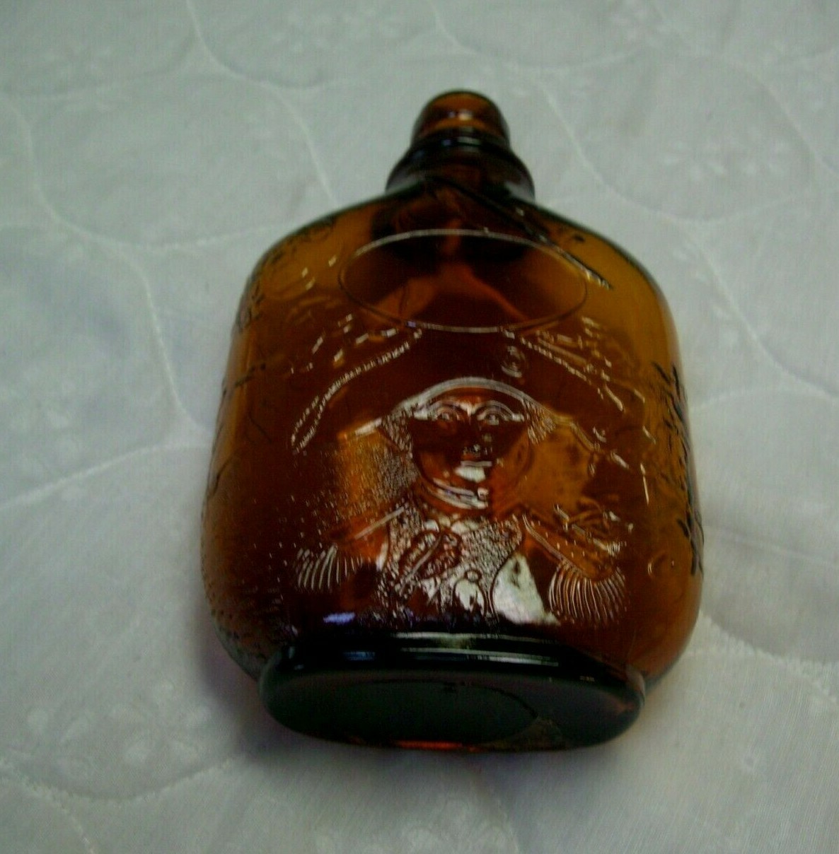 Vintage Paul Jones Spiritus Frumenti Whiskey Brown Glass Pint Bottle