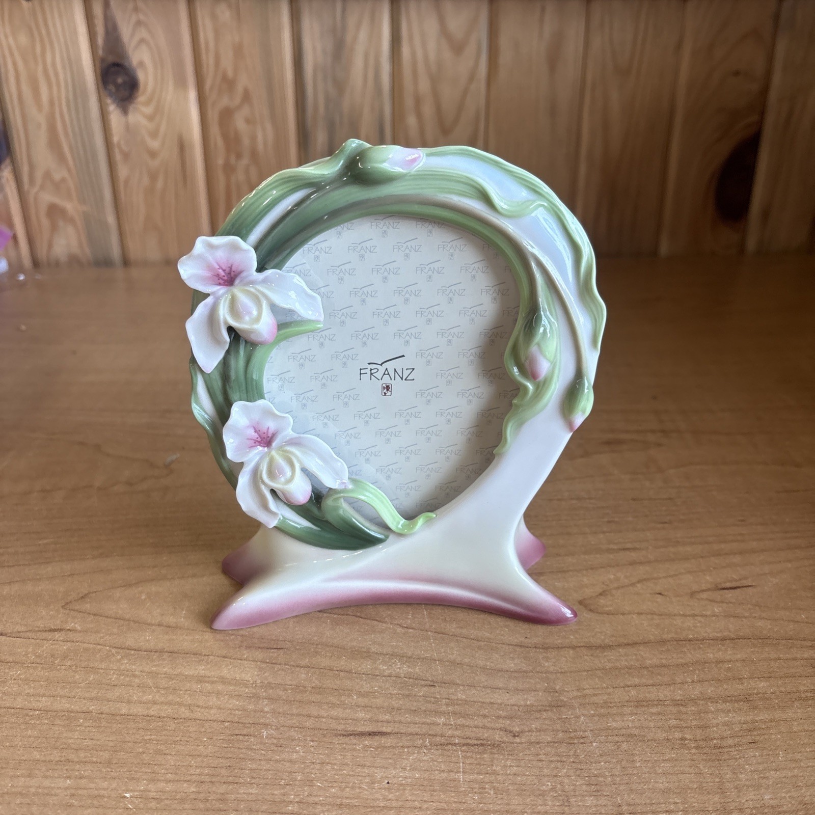 Beautiful RARE Franz Porcelain Orchid Picture Frame NEW 🔥🔥🔥