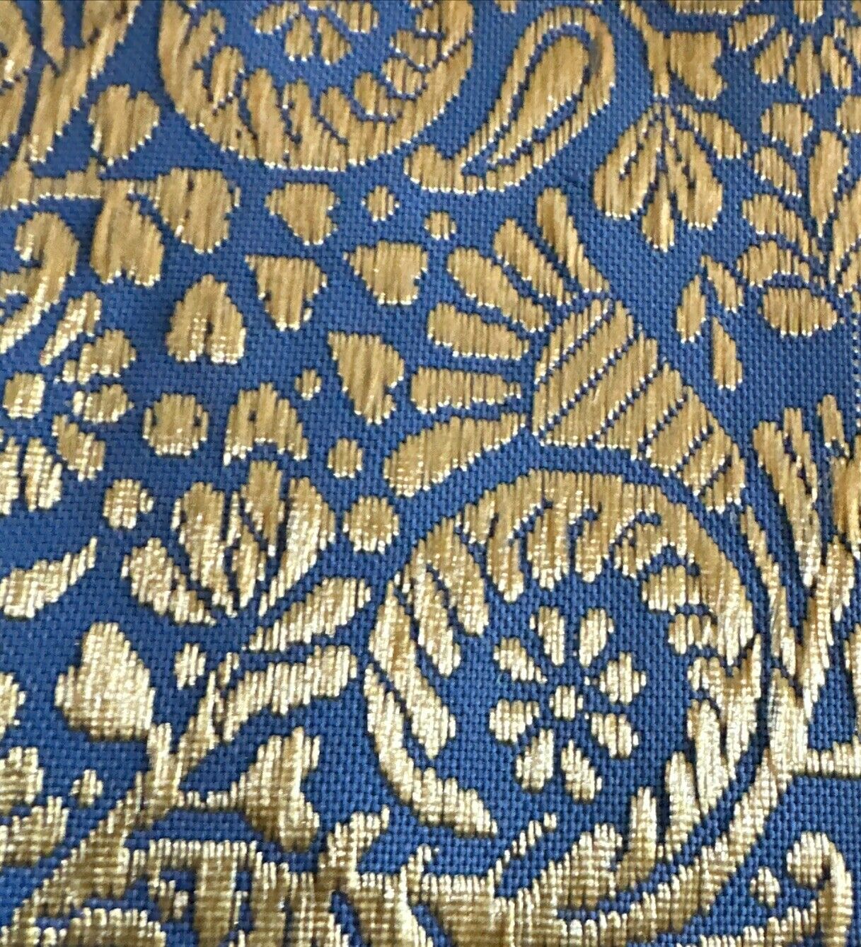 Vintage Exquisite Silk Floral Fabric W36”xL2.3Yards 