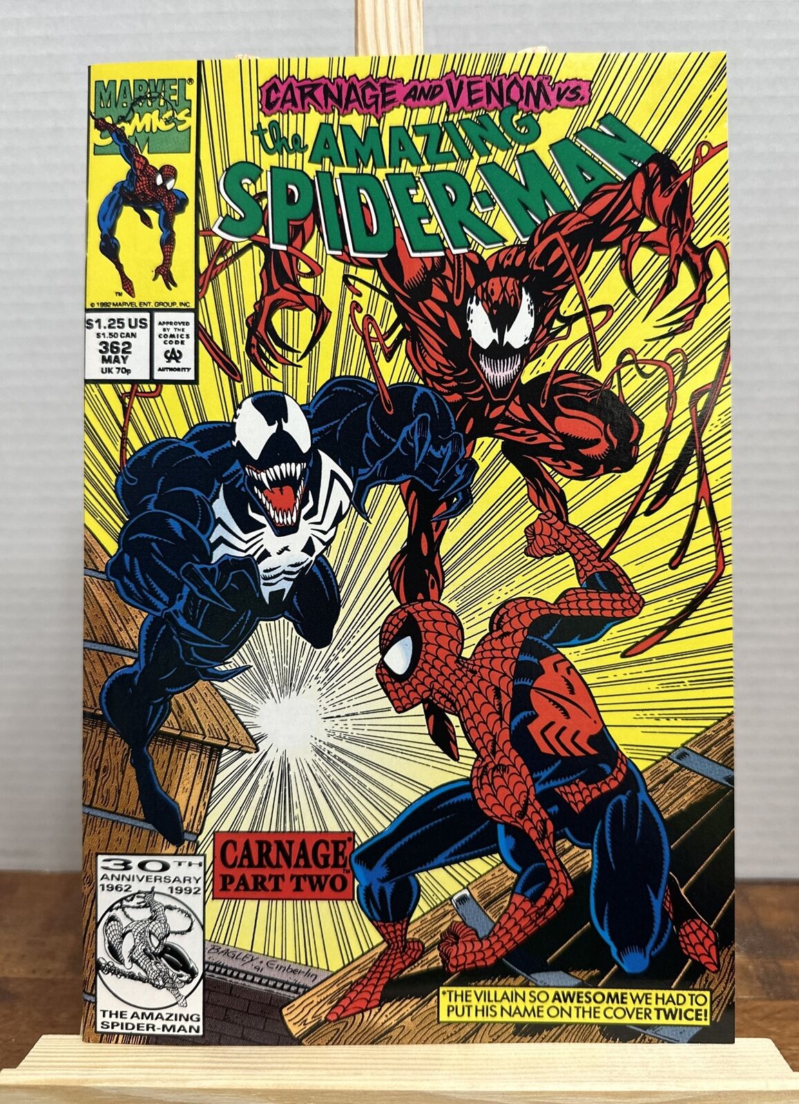 The Amazing Spider-Man #362 Marvel 1992 Carnage and Venom vs Spider-Man