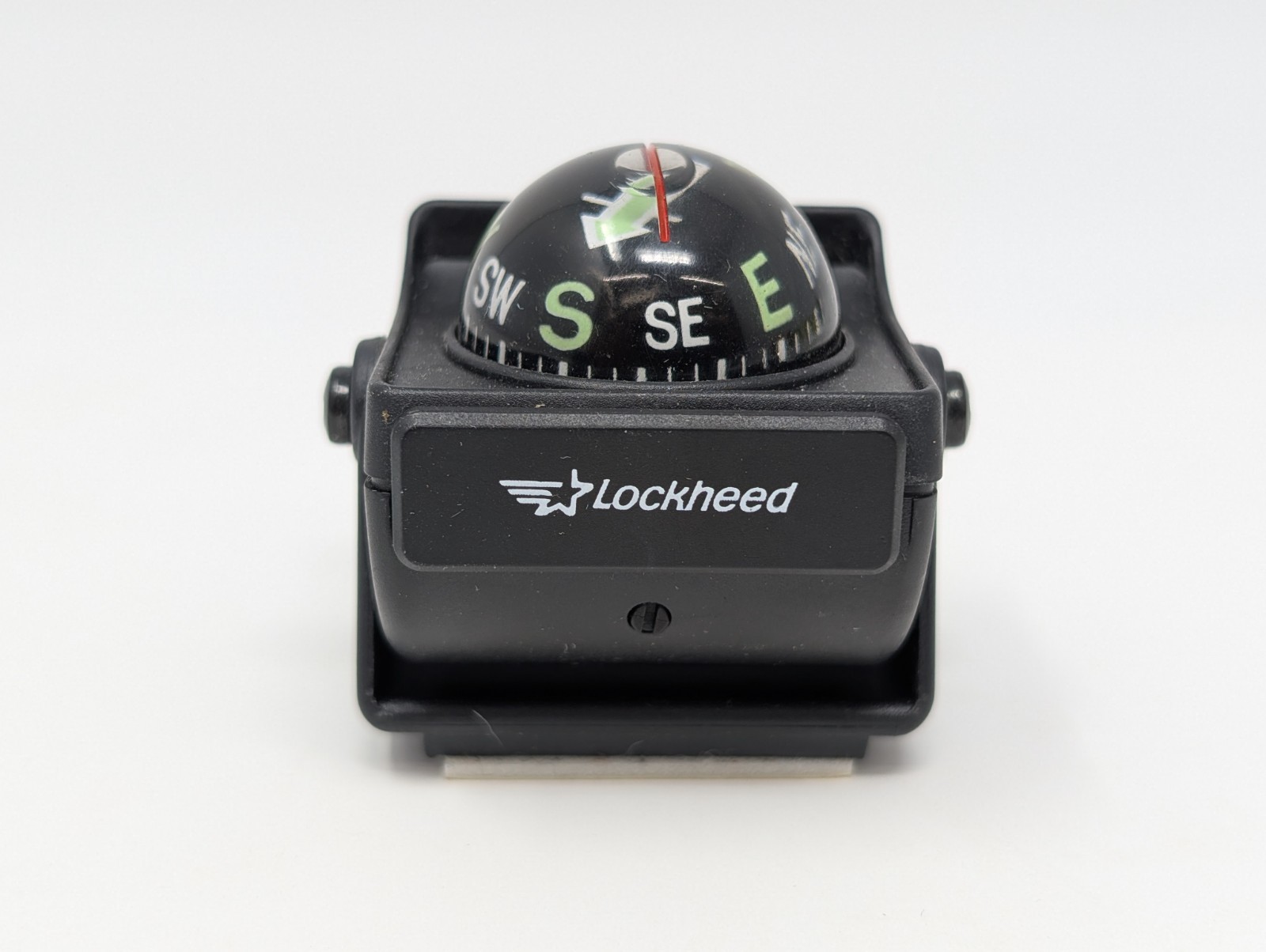 Vintage Lockheed Defense Contractor Dashboard Ball Compass Made in USA
