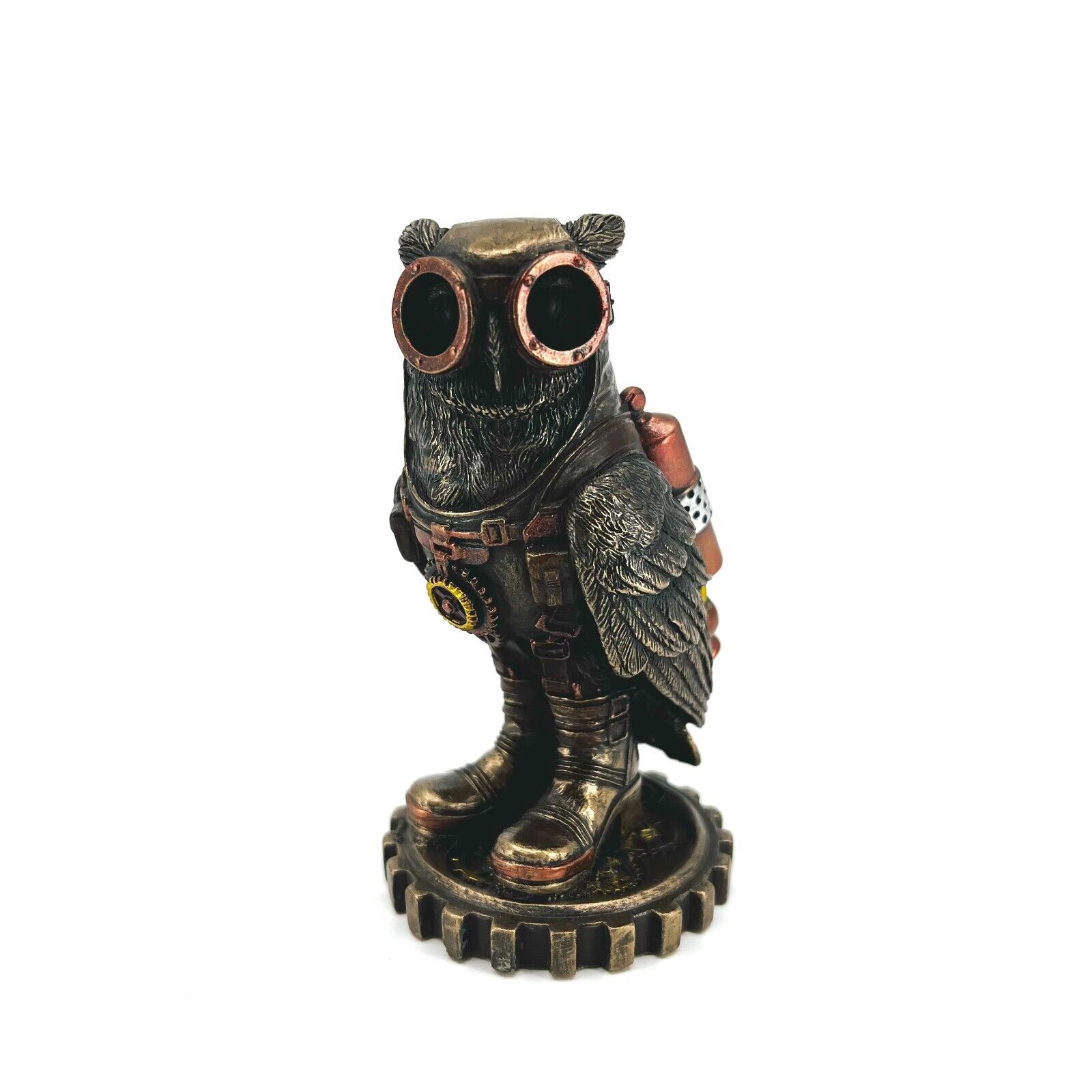 Steampunk Rocket Owl Miniature Figurine