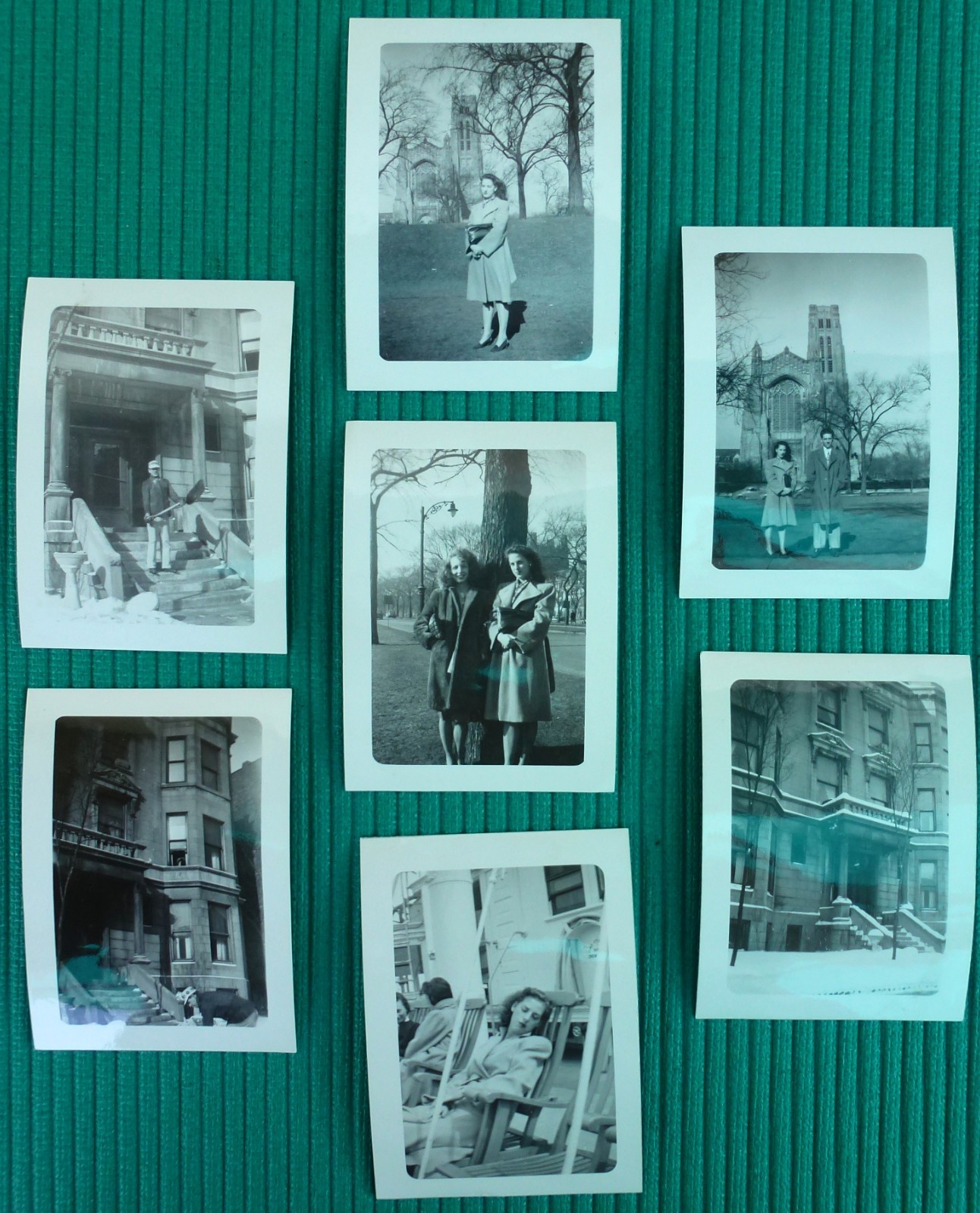 1940\'s Vintage Lot 7 Chicago People Campus Rockefeller Memorial Chapel Photo