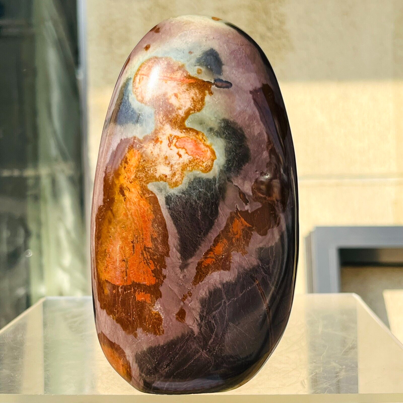 852g Natural Gorgeous Polychrome Jasper Freeform Crystal Healing Reiki 852g Natural Gorgeous Polychrome Jasper Freeform Crystal Healing Reiki