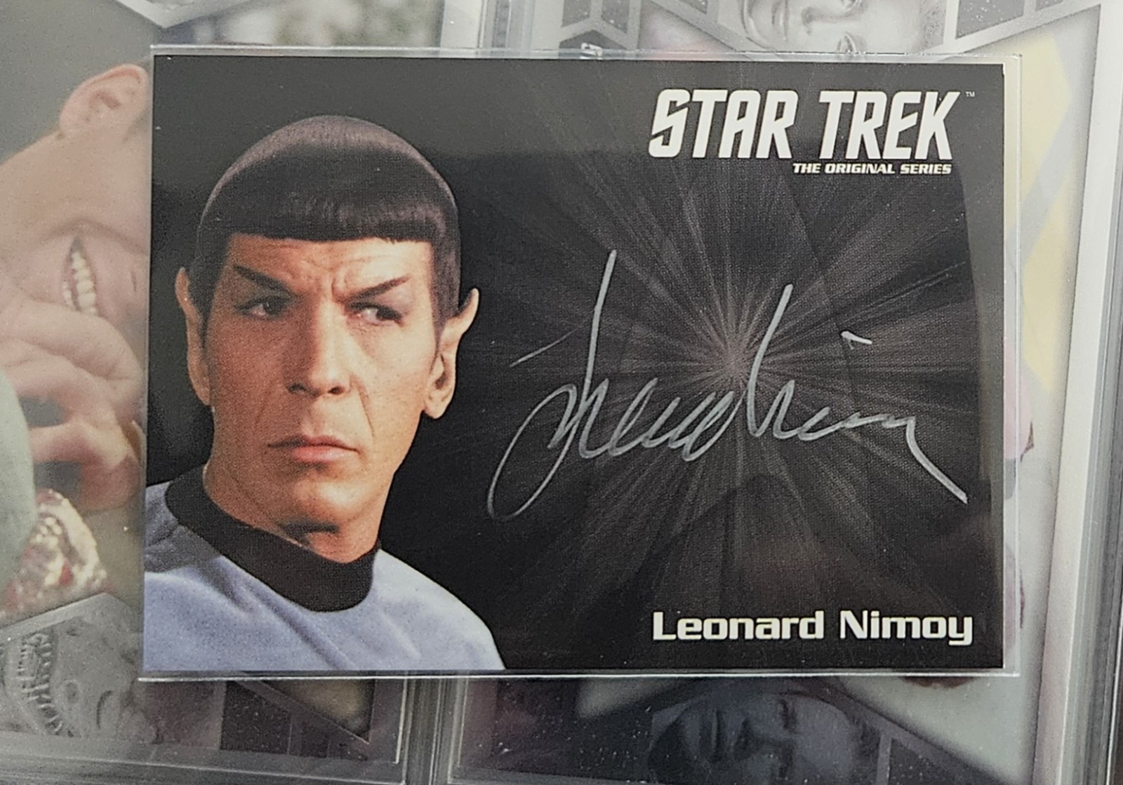 Star Trek TOS Heroes and Villains silver autograph card Leonard Nimoy NOT SEALED