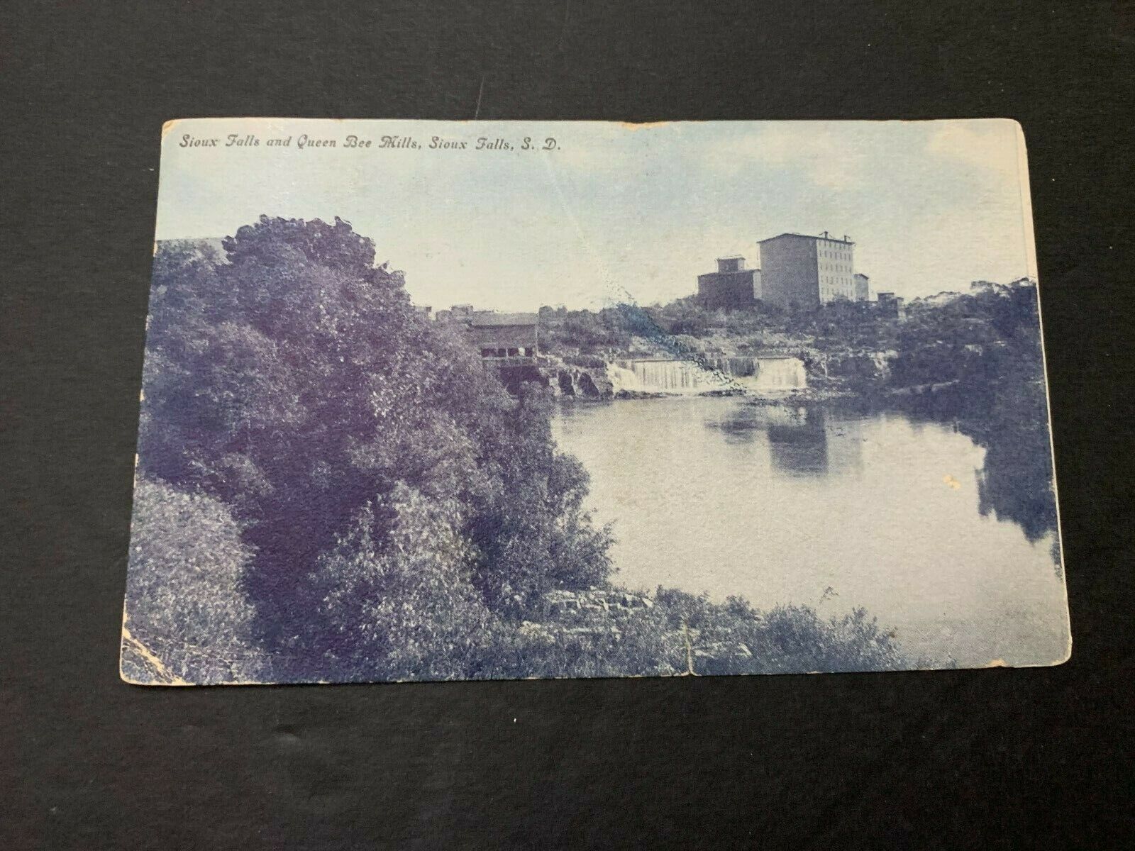 1909 Sioux Falls and Queen Bee Mills Sioux Falls South Dakota Postcard